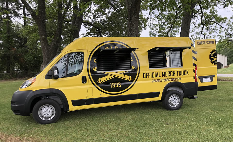Charleston Battery Soccer Club Merch Van | Built by K Riley Designs